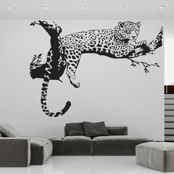 Ghepard Autocolant Perete Jaguar, Leopard Decal Africane Animale Creative Decor Acasă Pantera Dormitor Camera De Zi De Decorare