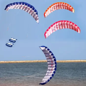 1.4 m Dual Line Stunt Parafoil Parasuta Surfing Zmeu zbor cu Parapanta Nailon Zmeu Sportive pe Plaja cu Linie Dublă de Zbor Zmeu Jucării în aer liber