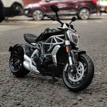 Maisto 1/12 DUCATI X Diavel S 2021 Turnat Motocicleta Model de Jucărie Vehicule de Colectare Shork-Absorbant de Off-Road Autocycle Jucării Masina