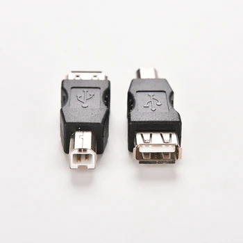 2 buc USB Tip O Femeie la USB Tip B Masculin Adaptor Convertor Pentru Imprimantă USB Pătrat De Transfer Publice Comune