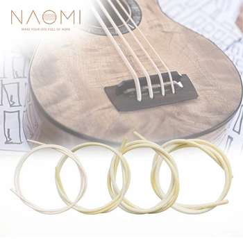 NAOMI 4buc/1set Bass Ubass Ukulele Siruri de caractere de Cauciuc Mateial Rapid Și Stabil Intonație Pentru 4 corzi Ukulele, Bas