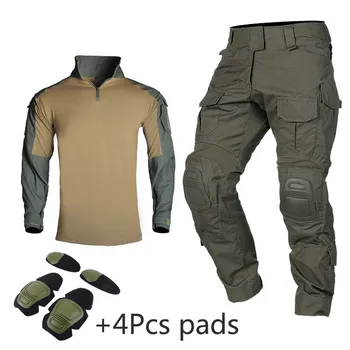 Tactic Uniforme Militar Rip-stop Camasa Om Militari Îmbrăcăminte Armata Costume de Airsoft Paintball Multicam Cargo Pant Costum de Vânătoare