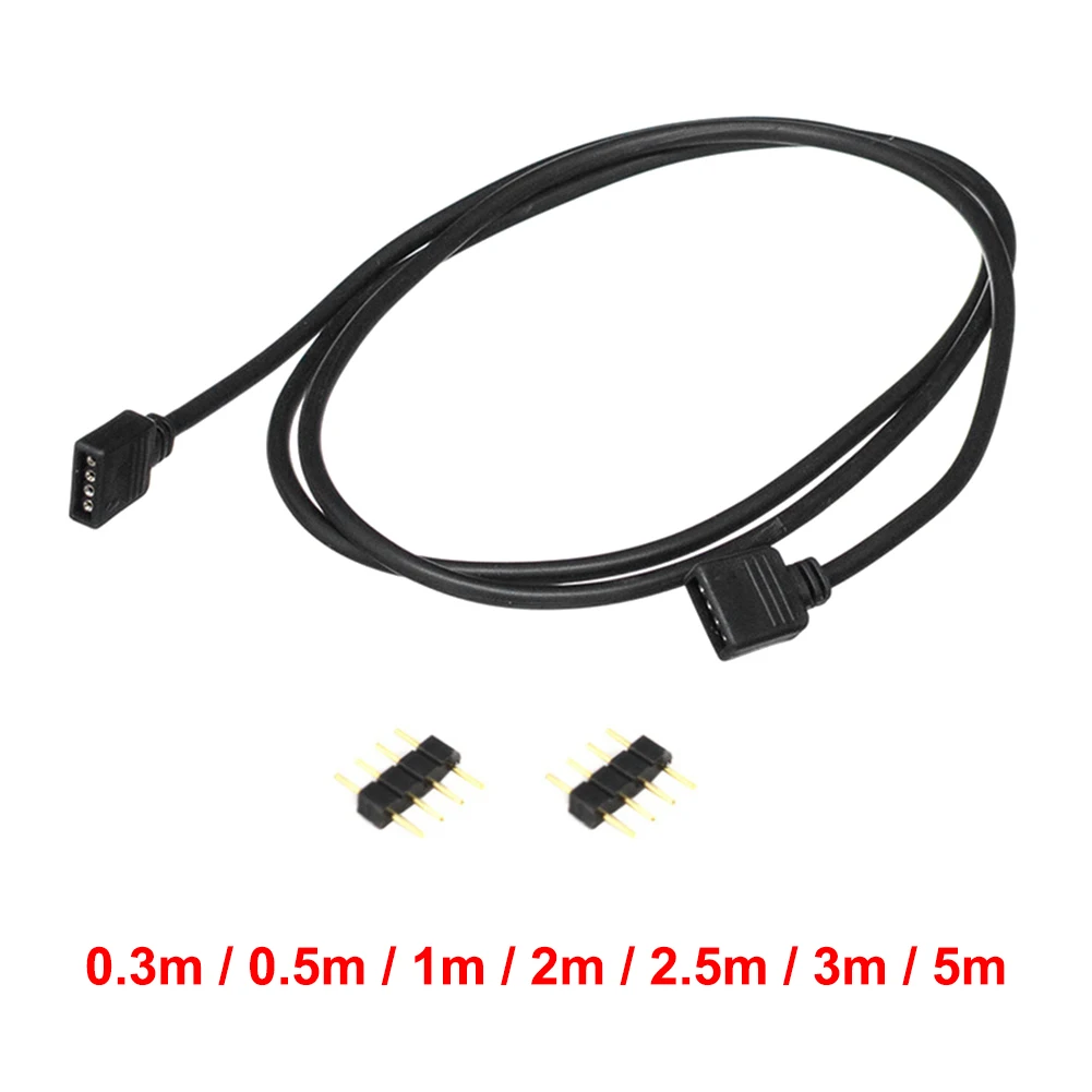 4Pin LED-uri RGB Extensie Cablu RGB 5050 2835 Benzi cu LED-uri de Iluminat Conector Extinde Cablul de Sârmă cu Ace Imagine 1